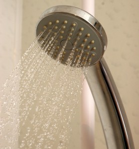 water pressure on shower head