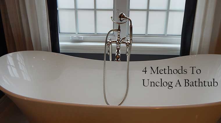 Unclogging Bathtub 