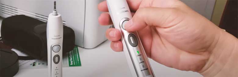 Sonicare fast blinking green light