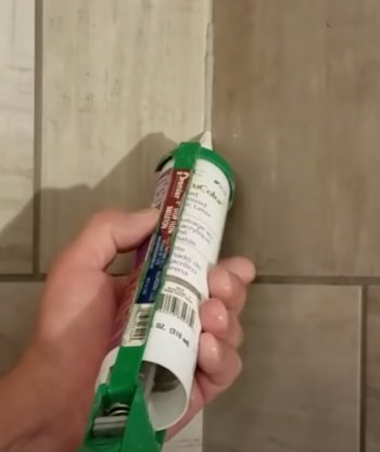 caulking shower corner