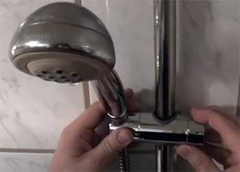 how to tighten shower head holder