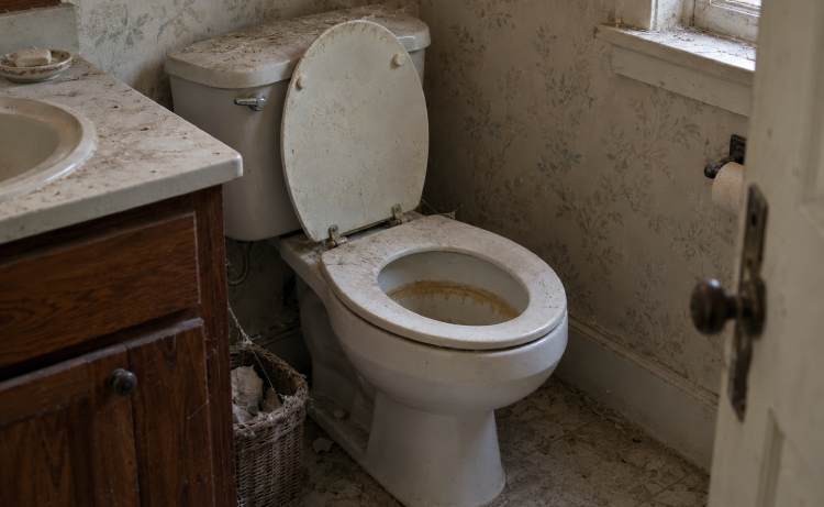 old toilet