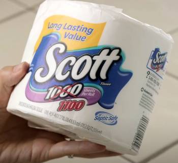 scott 1 ply thin toilet paper