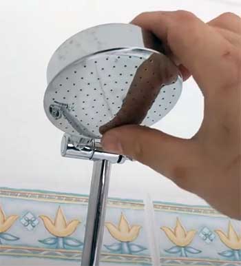 shower head drooping