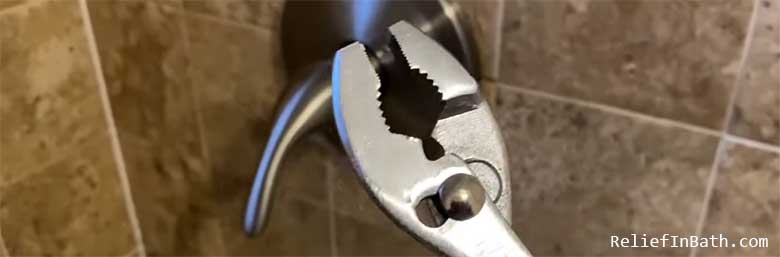 shower knob turns no water
