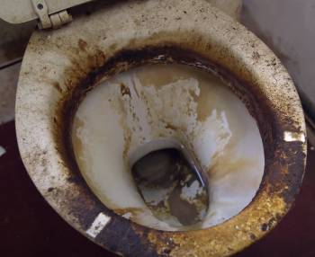 unused toilet maintenance