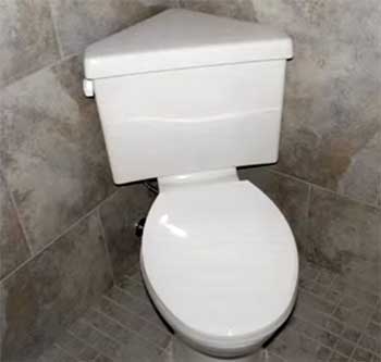 Corner Toilet For small bathroom