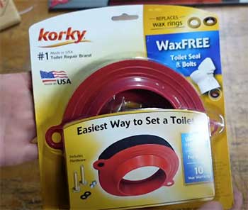 Korky wax free toilet seal