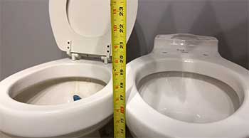 different toilet heights
