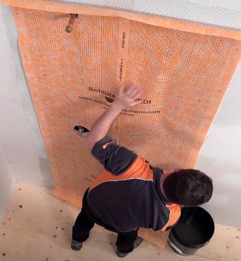 installing Schluter Shower System