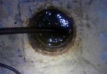 dirty floor drain