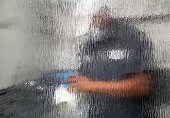 Rain Glass shower door
