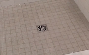 Water Pooling On Shower Floor