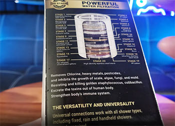 20 stage shower filter