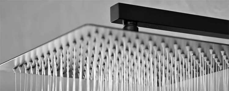 BWE Brushed nickel shower system