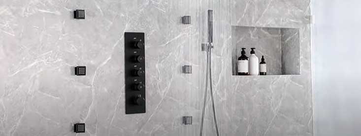 Mondawe Luxury 4 Way Thermostatic Shower System