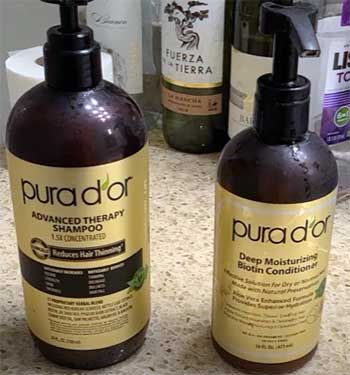 PURA D'OR Biotin Shampoo and Conditioner