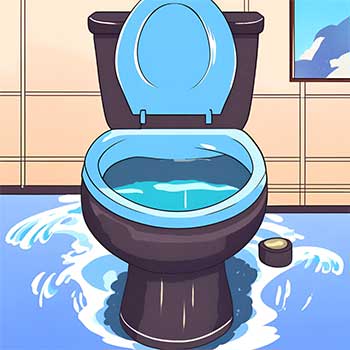 overflooded toilet