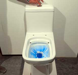 proper way to flush a toilet