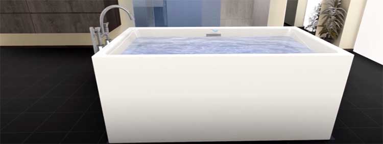 Streamline Acrylic Freestanding Bathtub