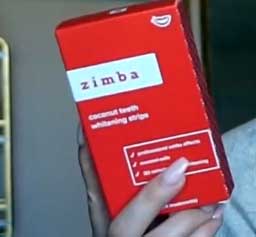 Zimba Coconut Flavored Teeth Whitening Strip