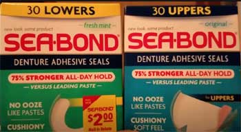 SEA-BOND Denture Adhesive Seals