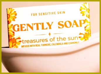 gently soap