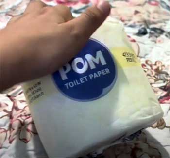 Pom toilet paper per roll