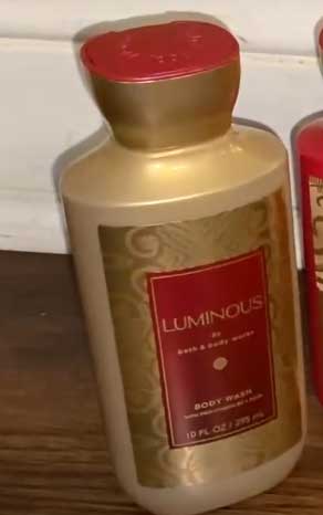 Luminous body wash Bath And Body Works