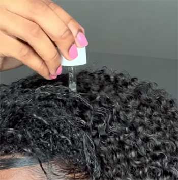 Living Proof Scalp Care Density Serum Application