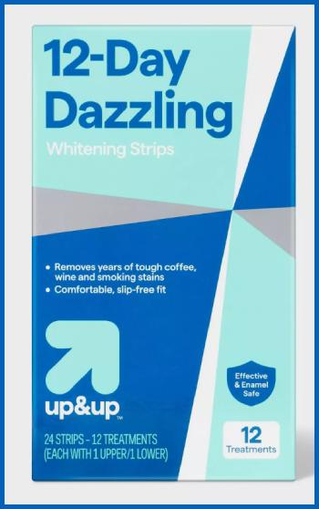 up&up 12-Day Dazzling Whitening Strips