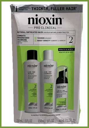 Nioxin System 2 Hair Thickening Natural & Untreated Hair Shampoo & Conditioner