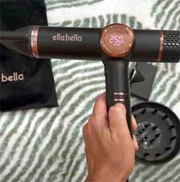 ELLA BELLA Professional Ionic Hair Dryer with Diffuser