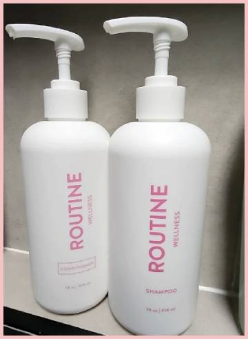 routine wellness shampoo and conditioner