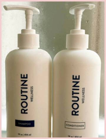 routine wellness shampoo and conditioner
