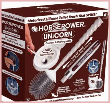 horsepower unicorn toilet brush