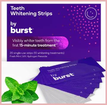 burst whitening strips