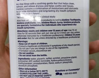 biotene dry mouth oral rinse