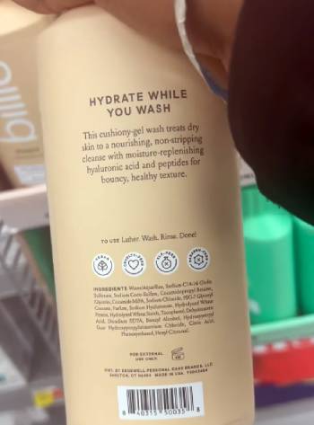 billie body wash