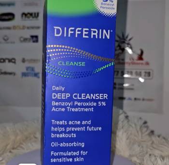 differin face wash