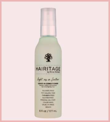 hairitage leave in conditioner